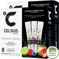 Celsius Essential Energy Zero Sugar Caffeine Drink Mix Variety, 60 Packets with Galley Grove Mints