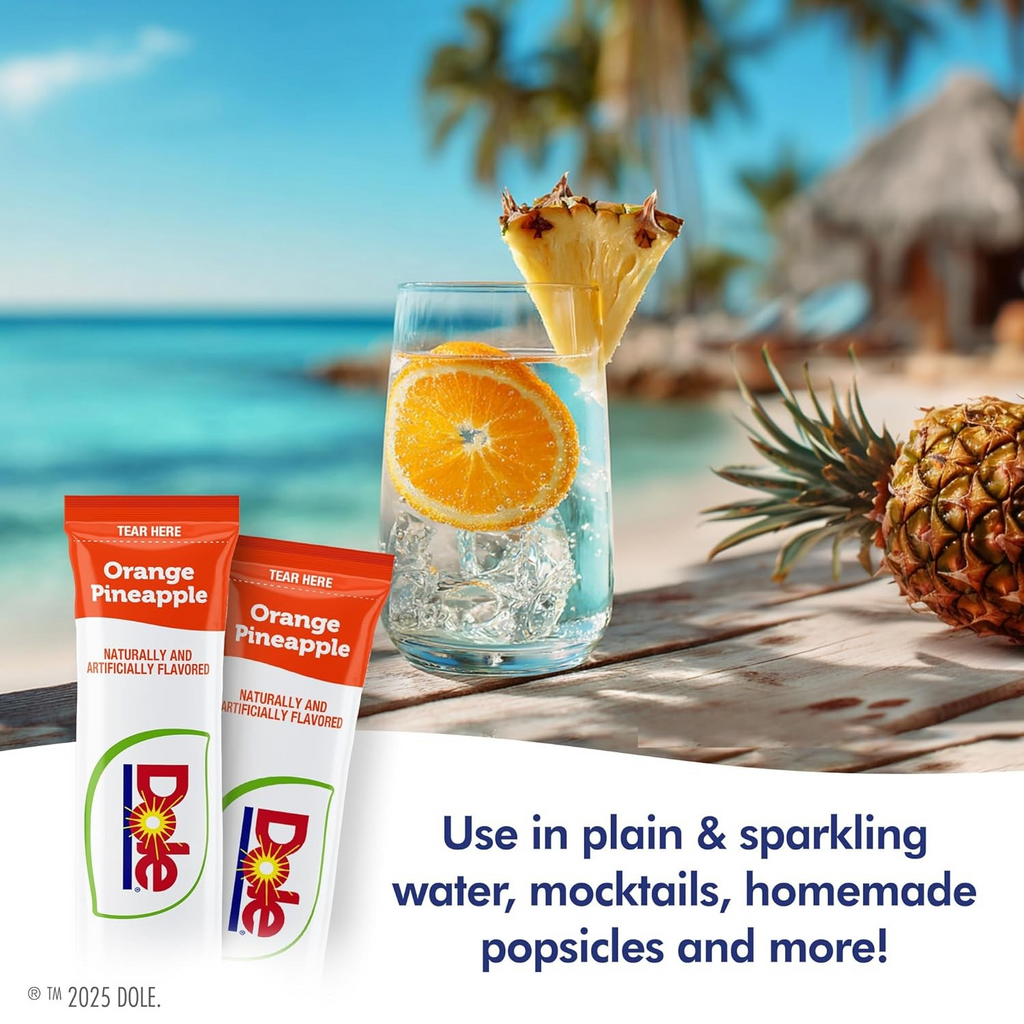 Dole Sugar-Free Drink Mix Variety, 30-ct (2-Pack) - (Orange Pineapple, Peach Mango, Strawberry Pineapple) with Galley Grove Mints
