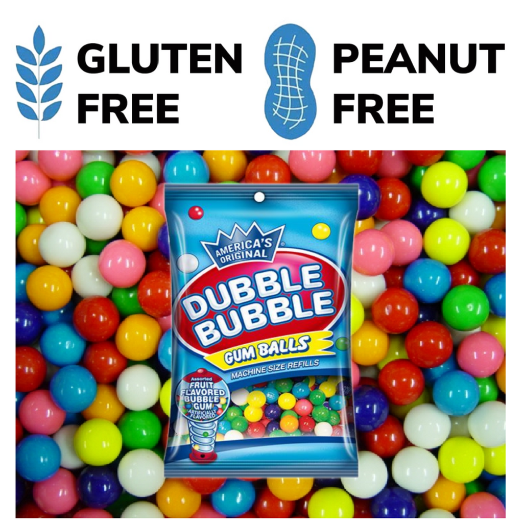Dubble Bubble Mini Gumball Refill, 4.4 oz (2-Pack) with Galley Grove Mints